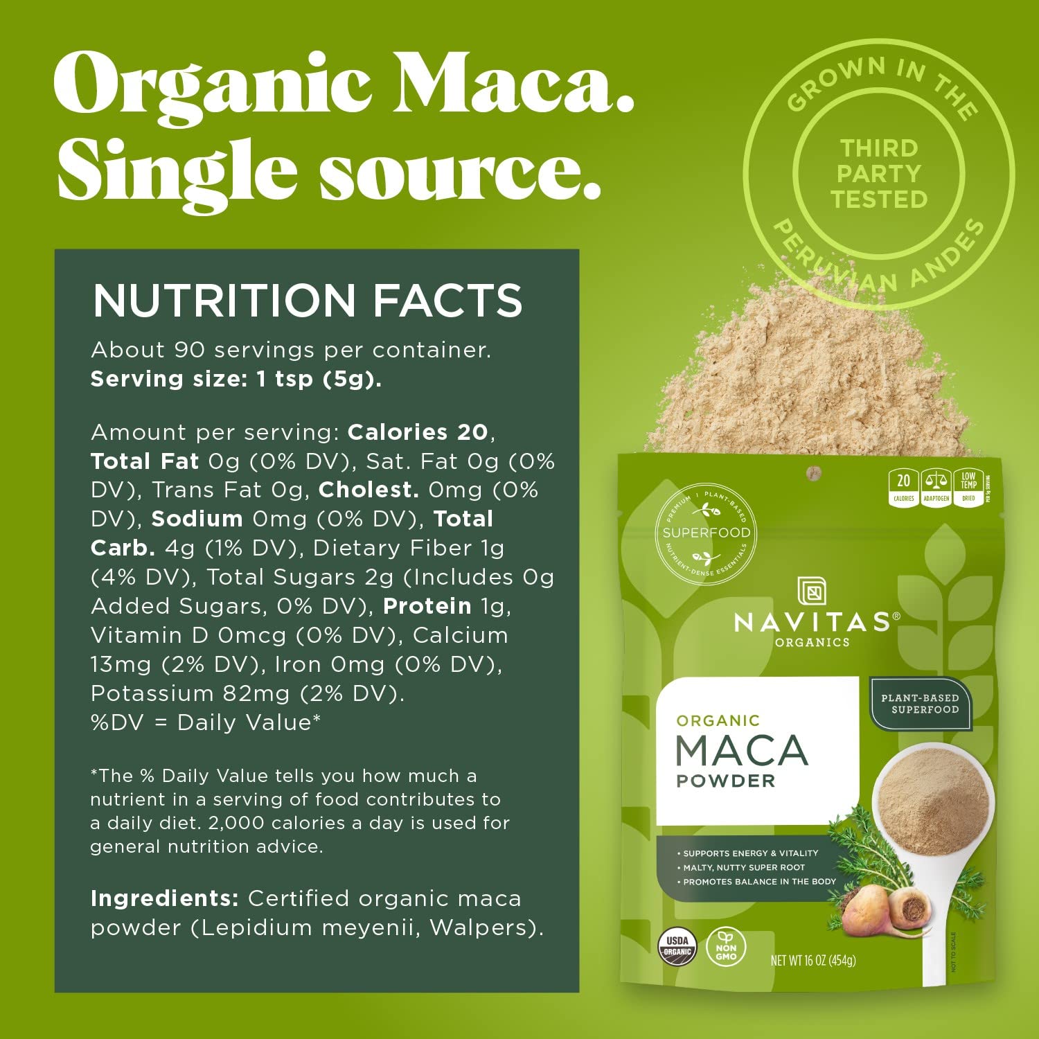 Navitas Organics Maca Powder - 454 g