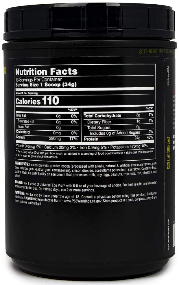 Universal Nutrition Egg Pro Powder - 454 g