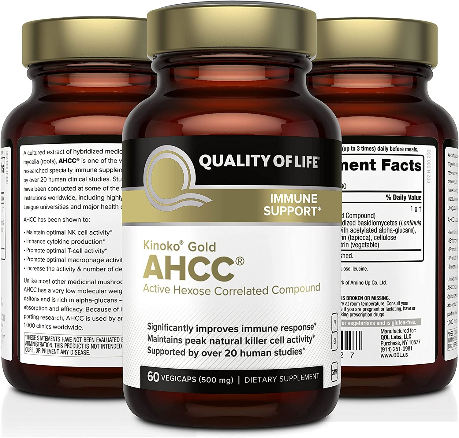 Quality of Life  Kinoko Gold AHCC - 60 Tablet