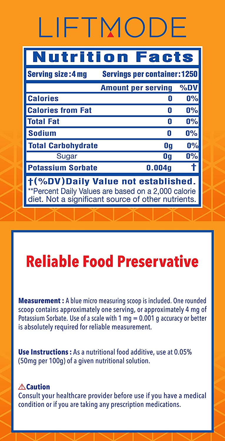 Liftmode Potassium Sorbate - 5 g