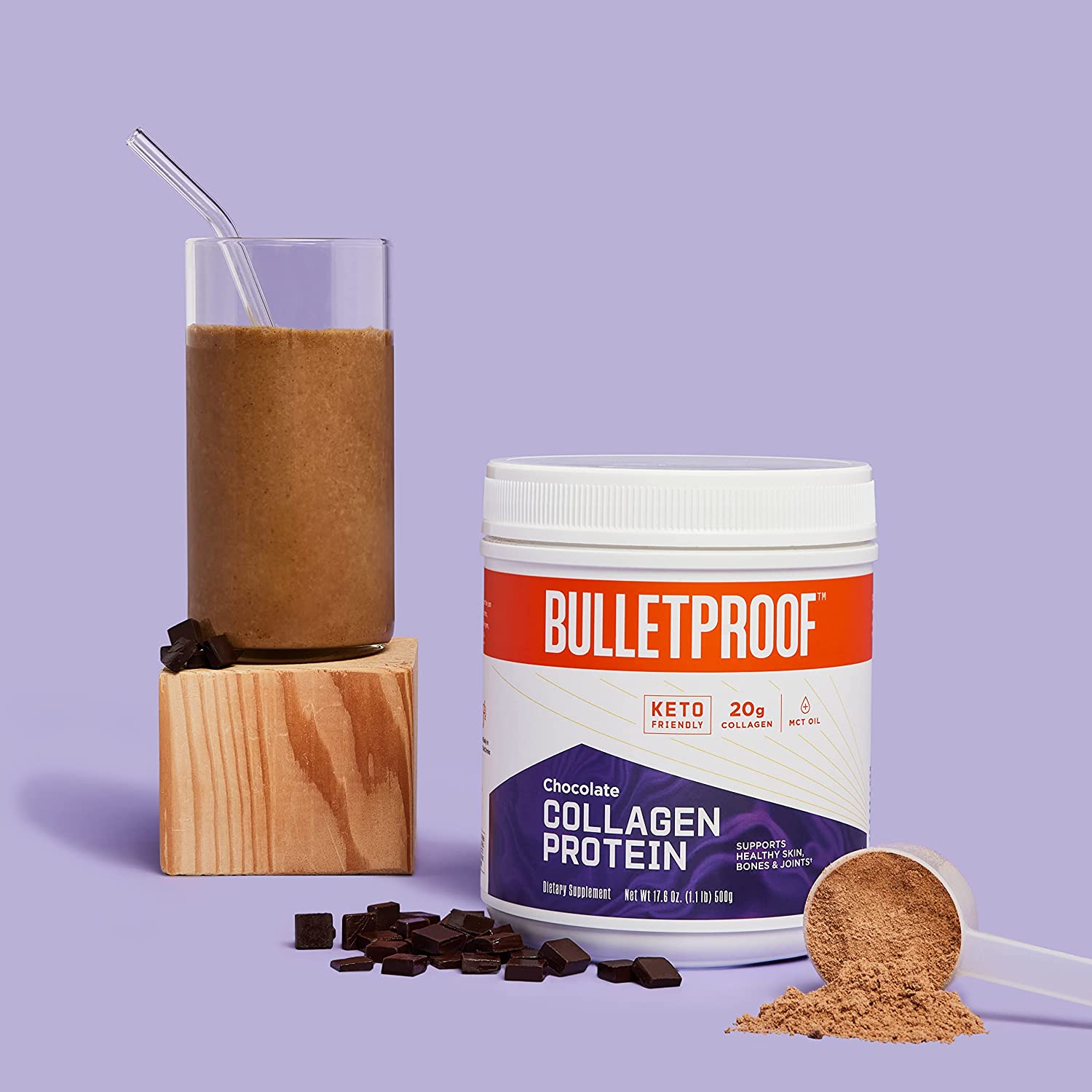 Bulletproof Chocolate Collagen Protein Powder - 500 g