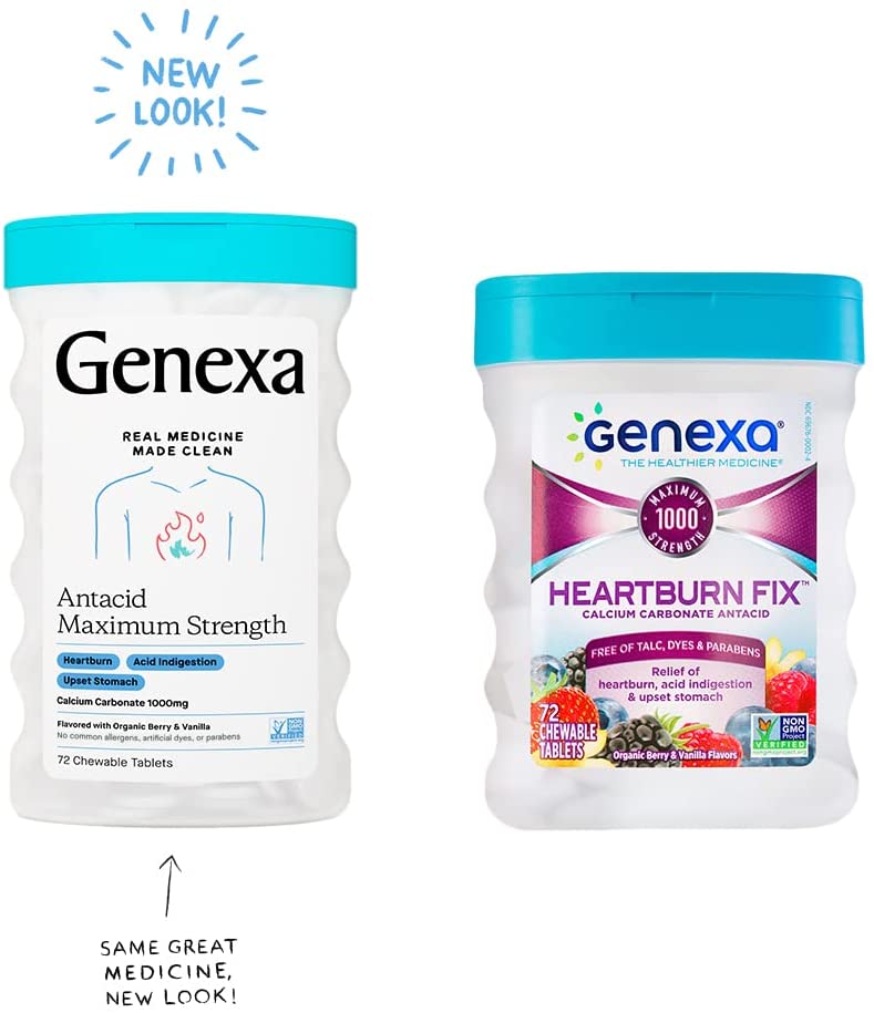 Genexa Antacid Maximum Strength - 72 Tablet