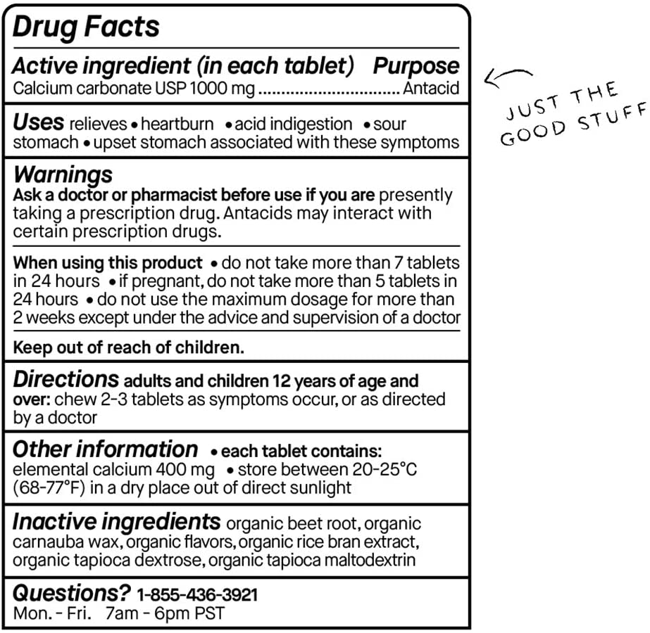 Genexa Antacid Maximum Strength - 72 Tablet