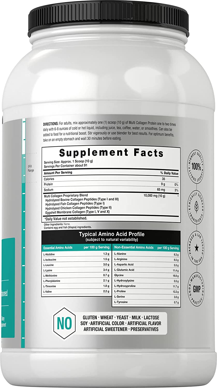 Horbaach Multi Collagen Protein Powder - 908 g