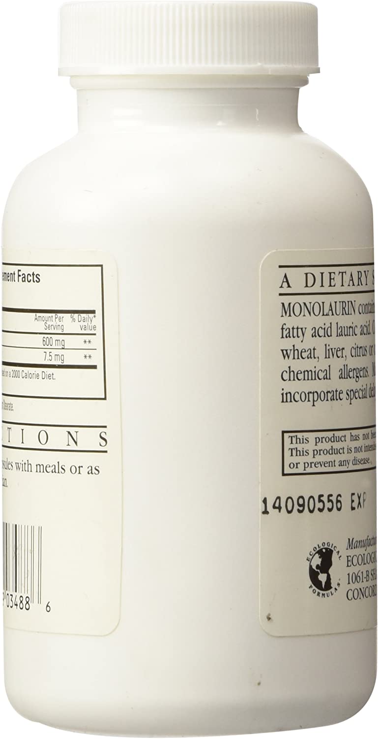 Ecological Formulas Monolaurin - 90 Tablet