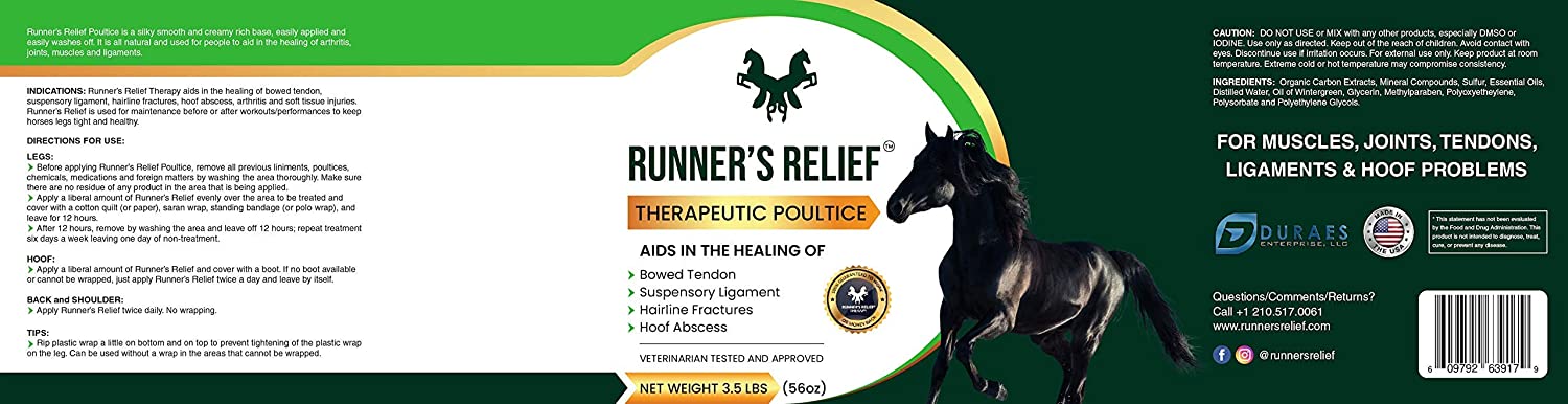 Runner's Relief Therapeutic Poultice - 56 oz