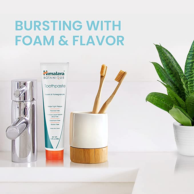 Himalaya Botanique Neem & Pomegranate Toothpaste 4 Pack - 150 g