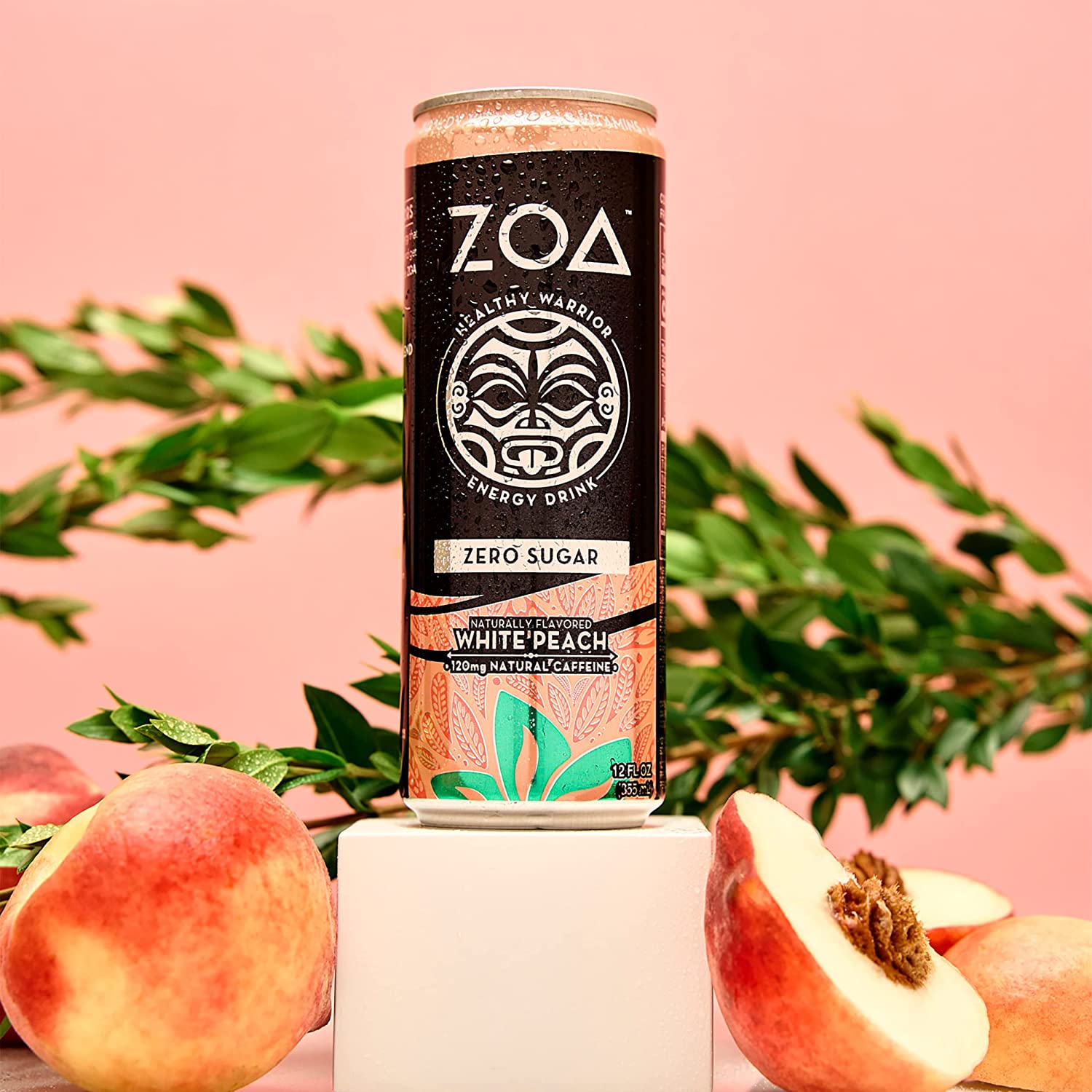 Zoa Sugar Free White Peach & Pineapple Coconut - 24 Pack