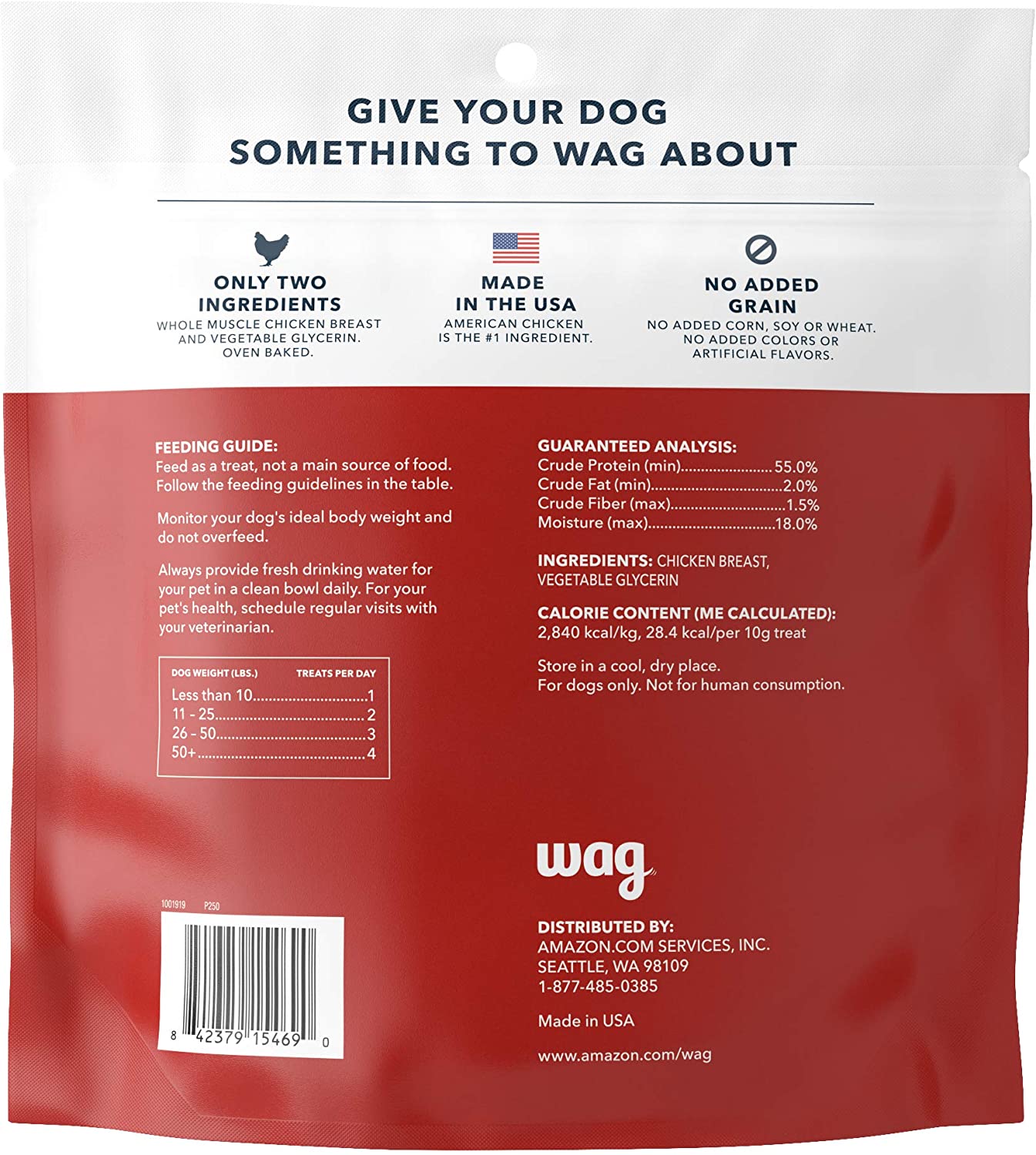 Wag Jerky Chicken - 453 g