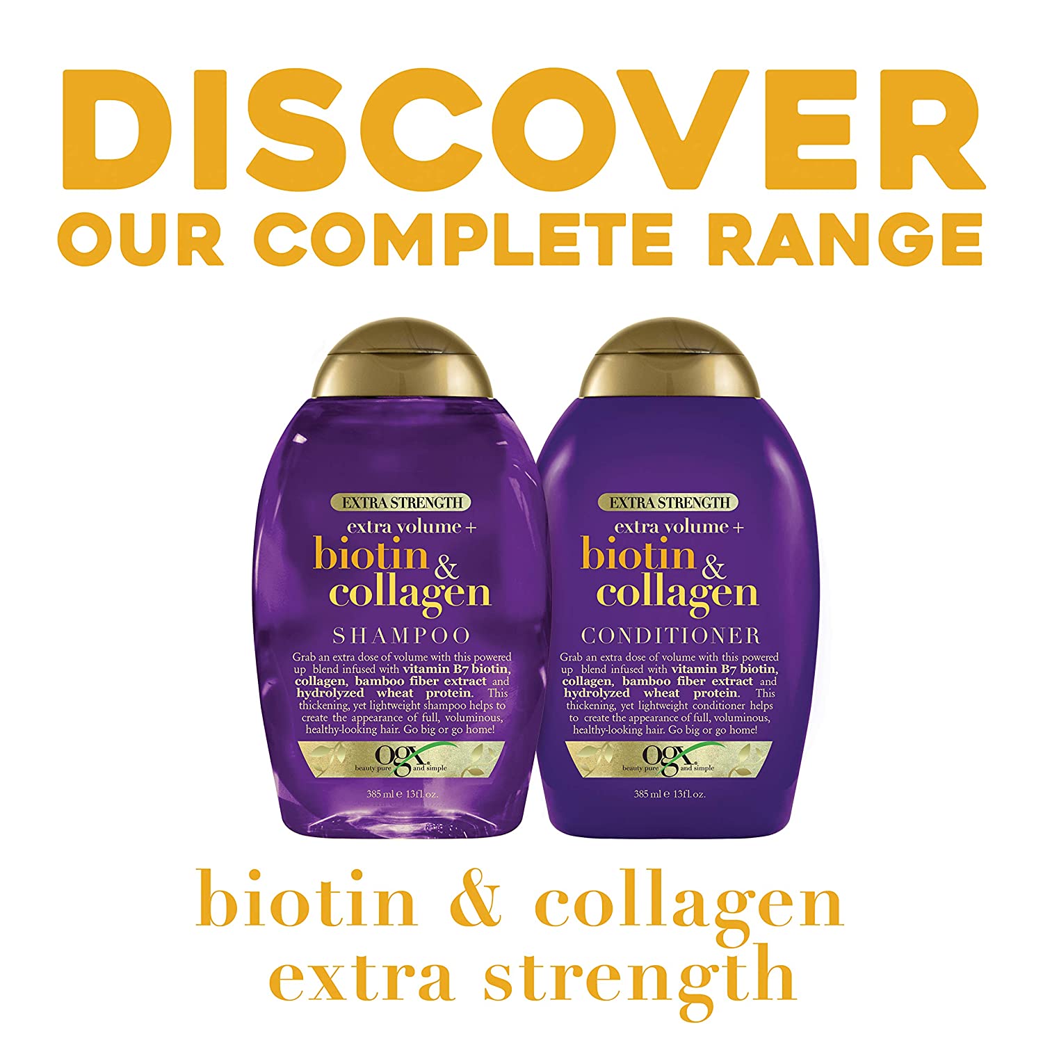 OGX Biotin & Collagen Shampoo - 385 ml