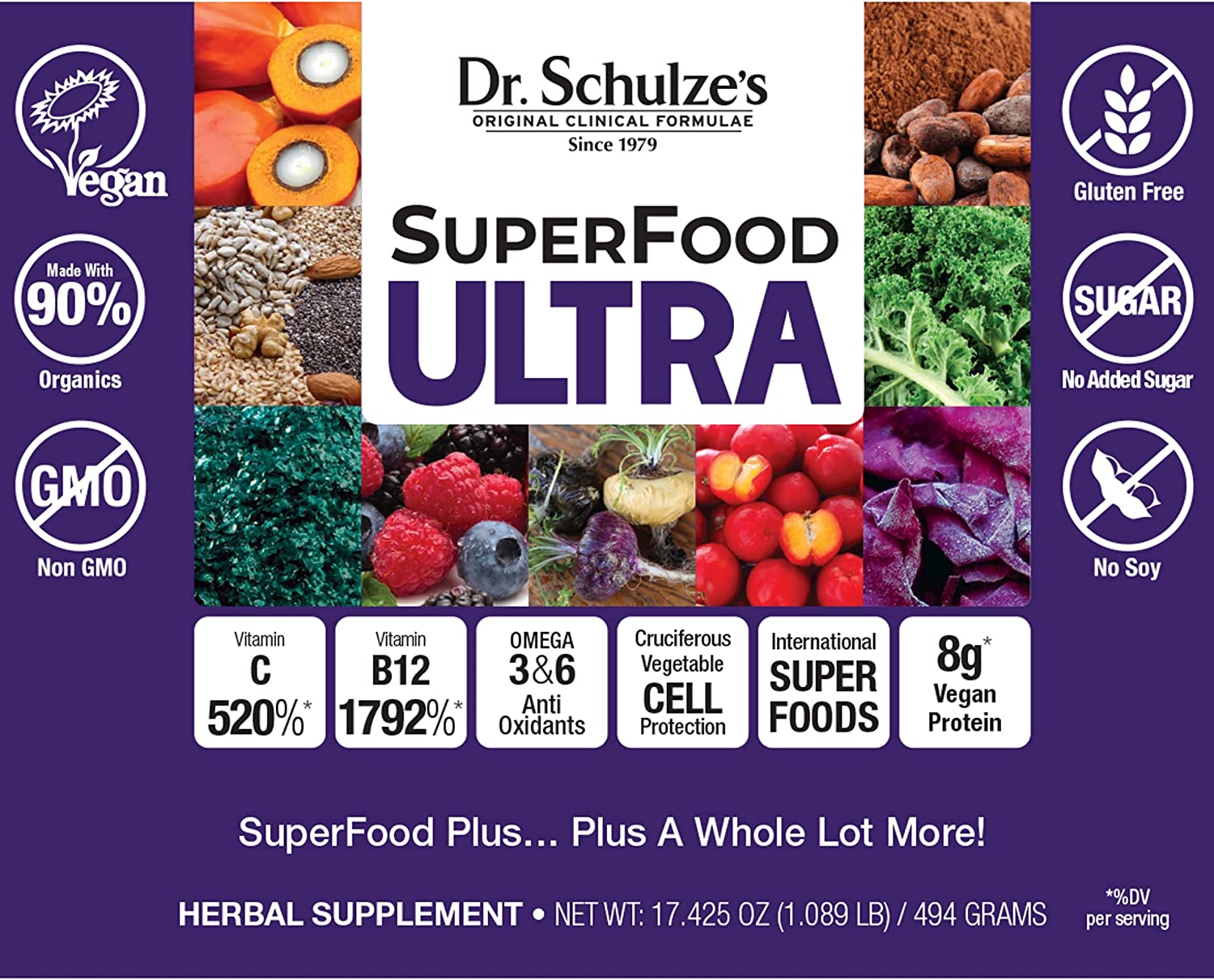 Dr. Schulze’s SuperFood Ultra - 494 g