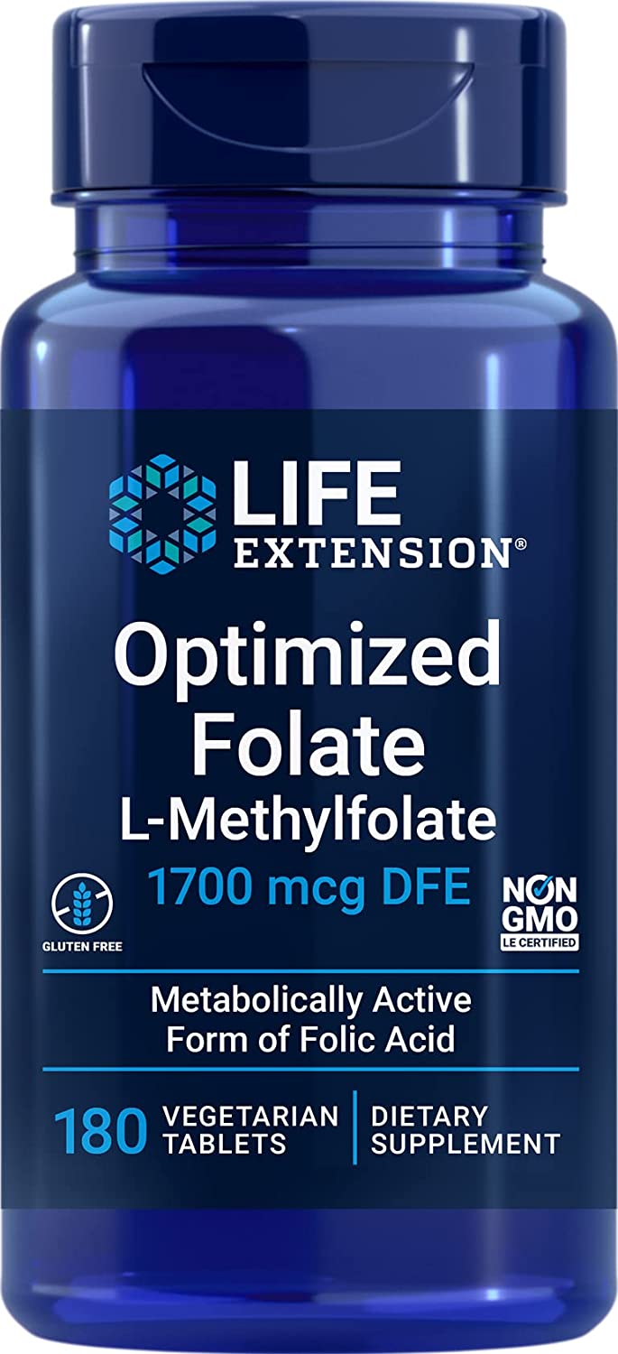 Life Extension Optimized Folate - 180 Tablet