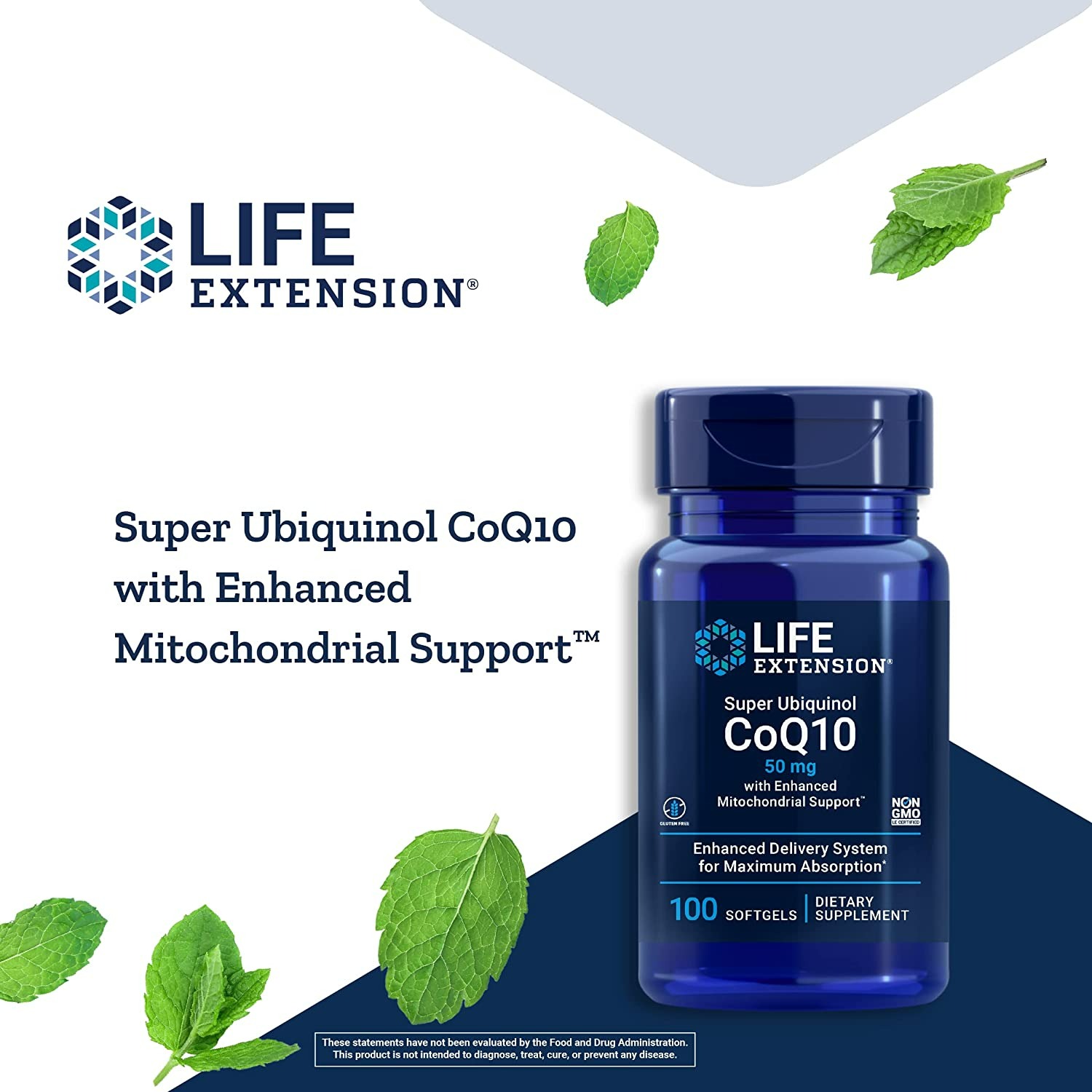 Life Extension Super Ubiquinol CoQ10 - 100 Tablet