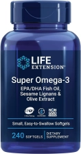 LIFE EXTENSION SUPER OMEGA 3 PLUS - 240 TABLET