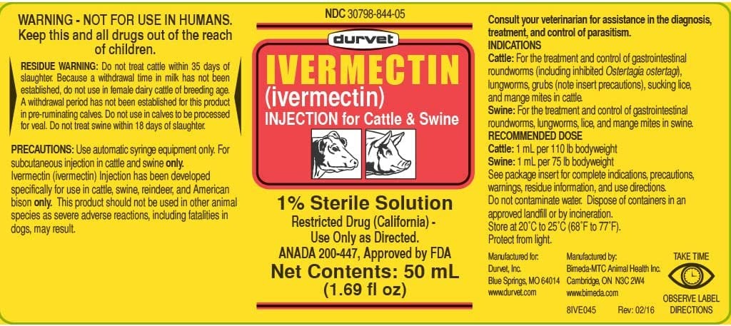 Durvet Ivermectin - 50 ml