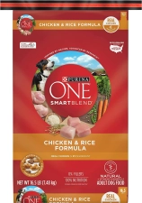 Purina One Natural Dry Dog Food Chicken & Rice Formula - 7.48 kg