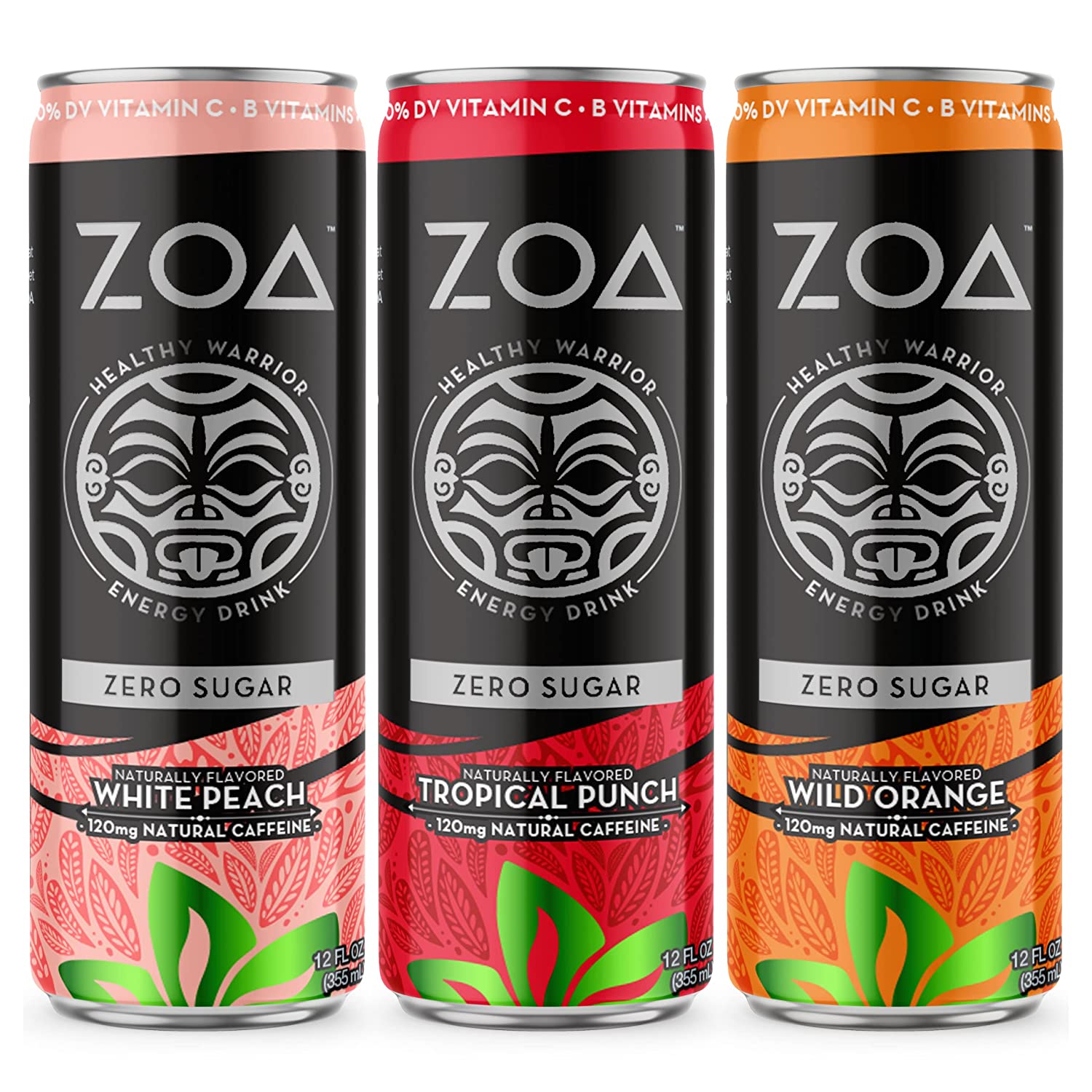 ZOA Sugar-Free Energy Drink Variety - 36 Pack