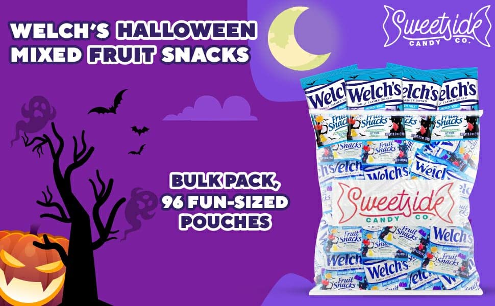 Halloween Welch’s Mixed Fruit Snacks - Scary Halloween Candy - 96 Adet