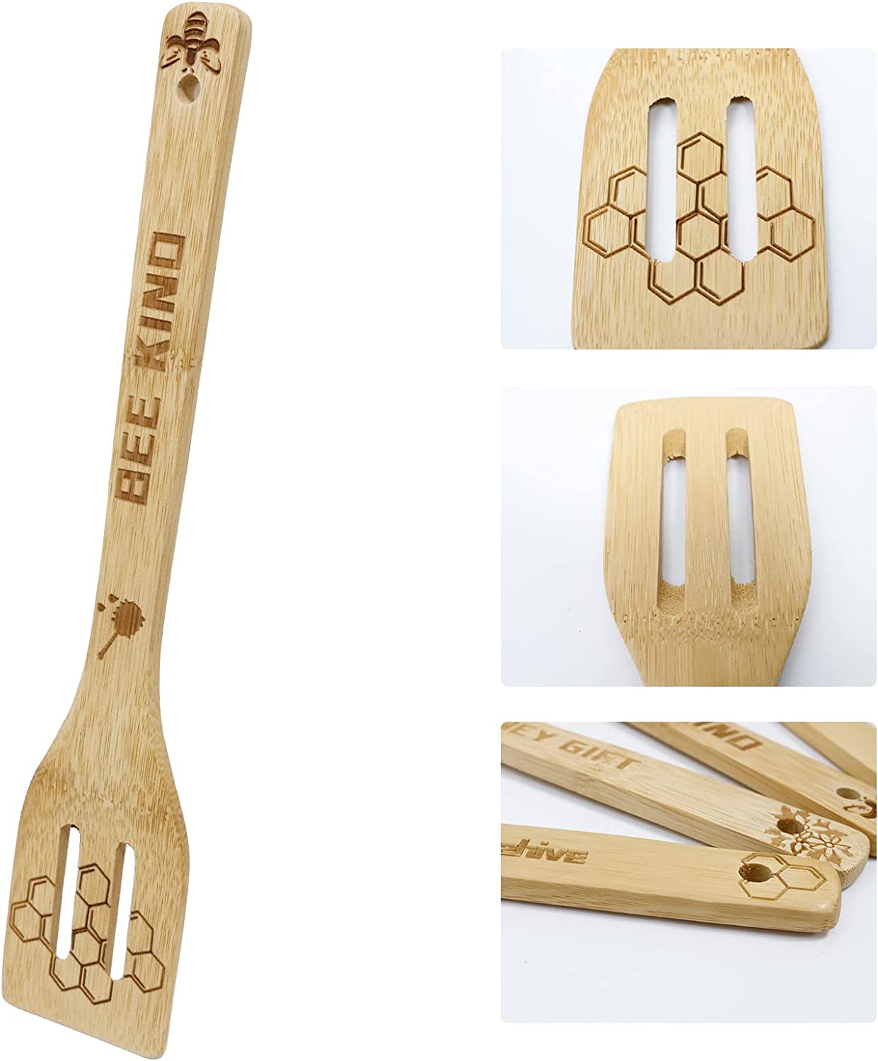 Chaomic Bee Wooden Spoons Set - 5 pcs