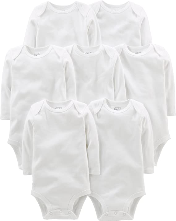 SIMPLE JOYS BY CARTER'S UNISEX BABIES' LONG-SLEEVE BODYSUIT - 7 ADET