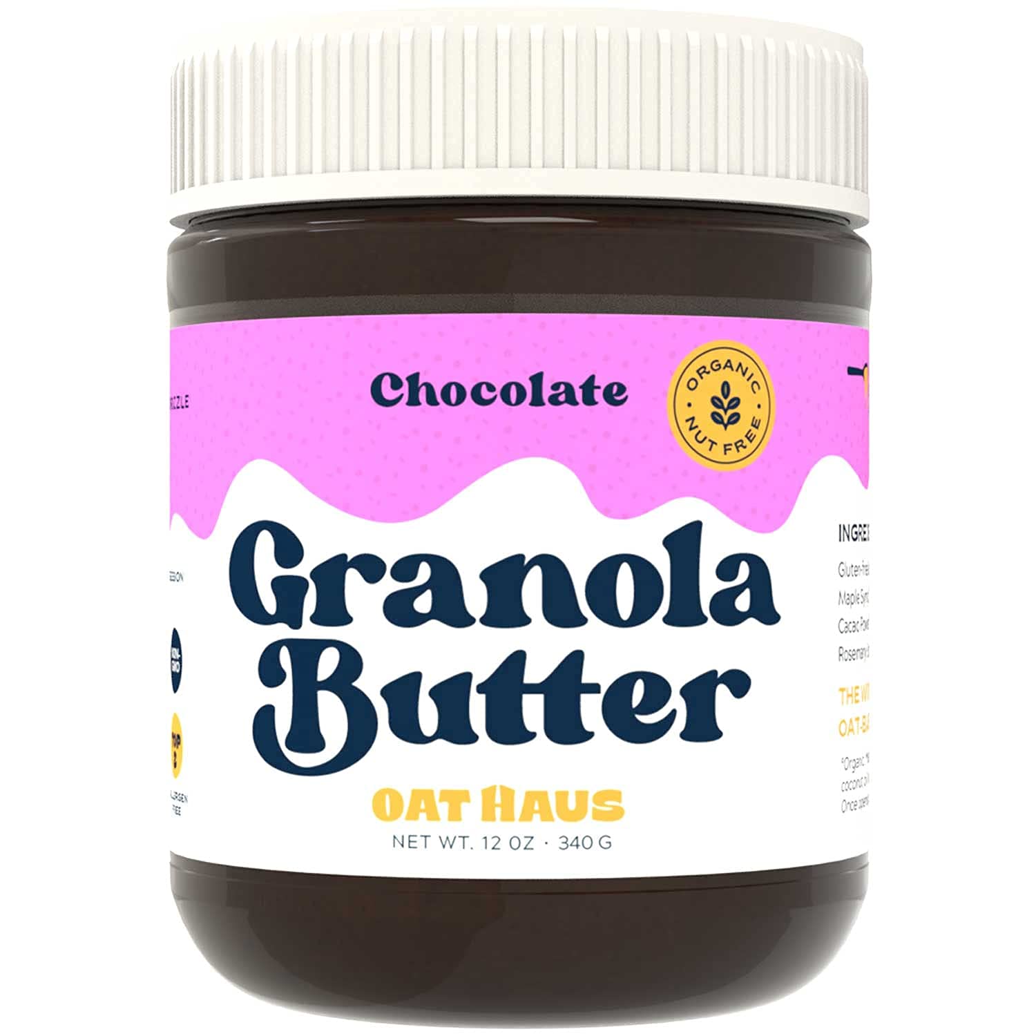 Oat Haus Organic Chocolate Granola Butter - 12 Oz