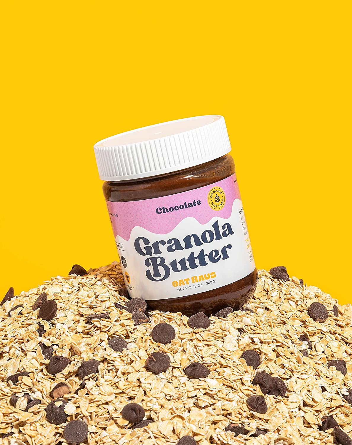 Oat Haus Organic Chocolate Granola Butter - 12 Oz - 3 Adet