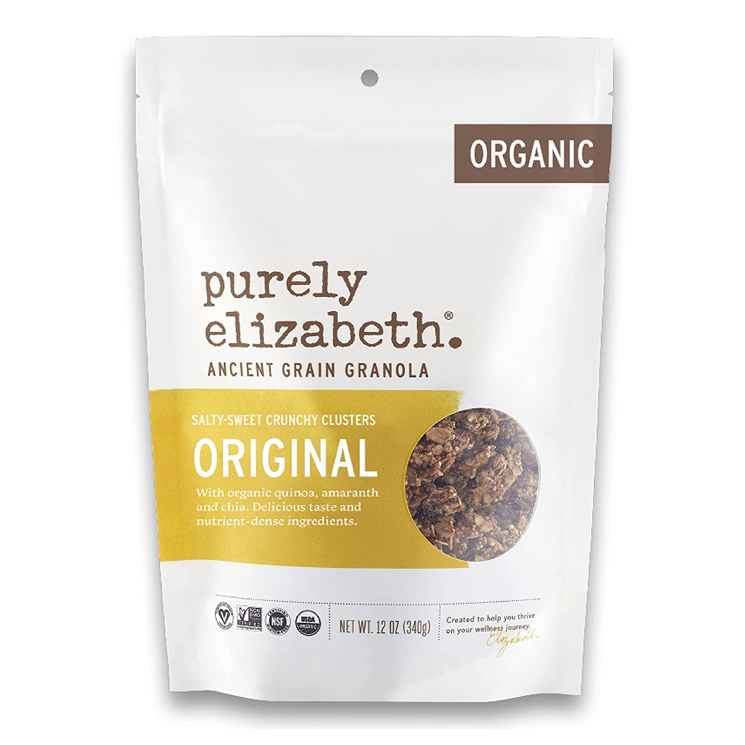 Purely Elizabeth Organic  Ancient Grain Granola Original -  12 Oz