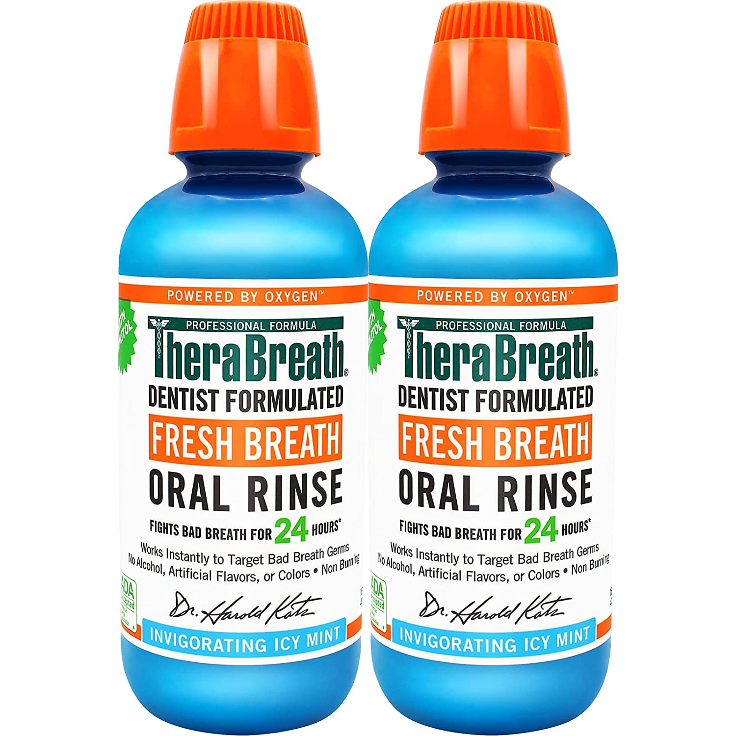 TheraBreath Fresh Breath Dentist Formulated Oral Rinse - 16 Fl Oz - 2 Adet