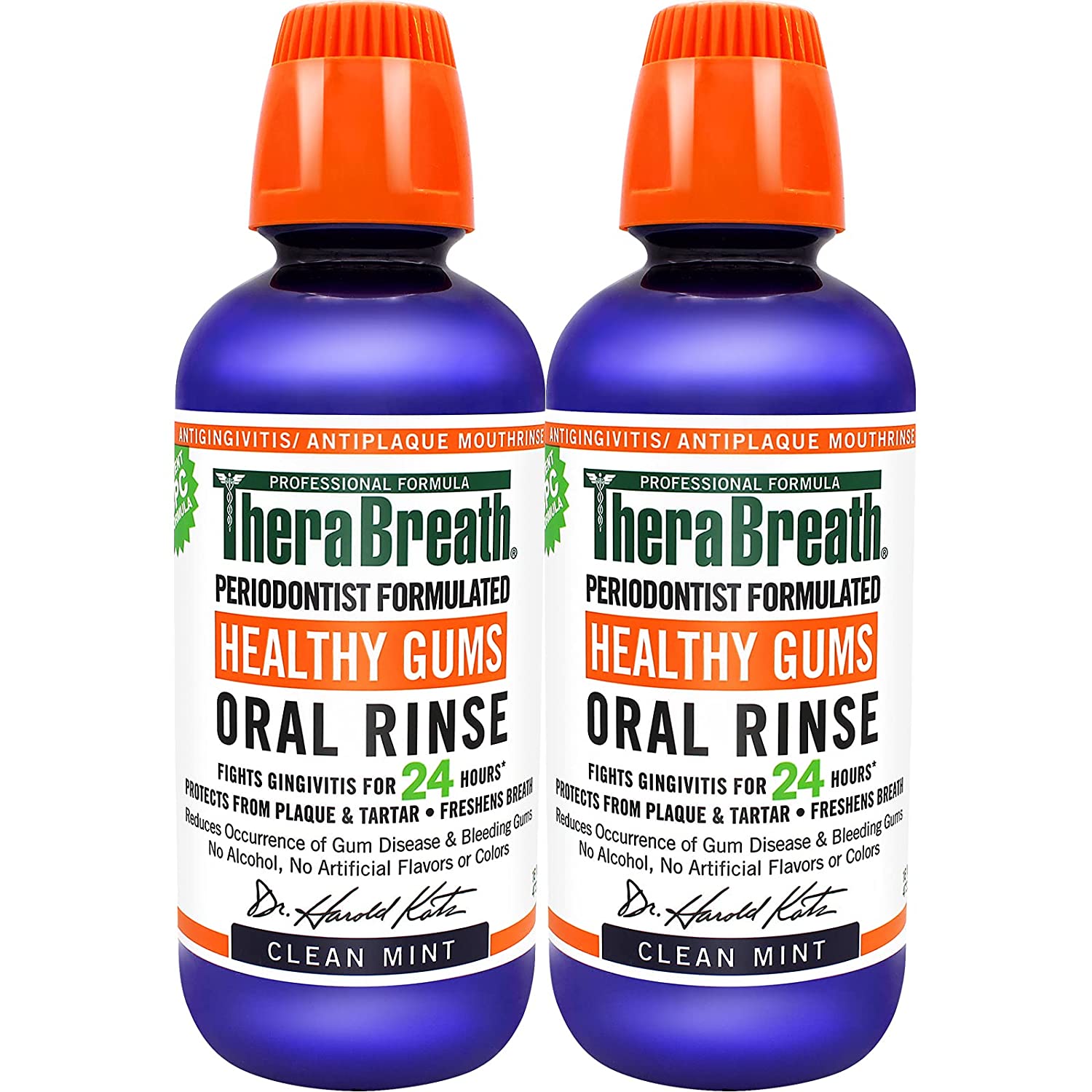 TheraBreath Healthy Gums  24-Hour Oral Rinse - 16 Fl Oz - 2 Adet