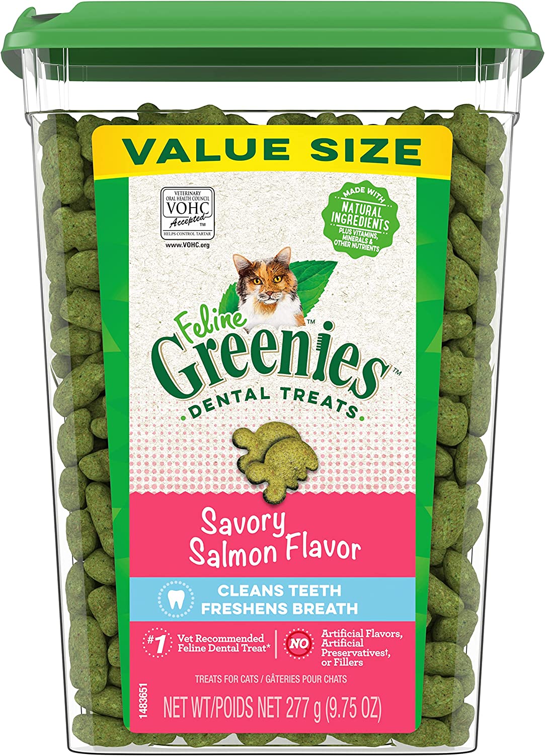 Greenies Feline Natural Dental Care Cat Treats - 9.75 Oz