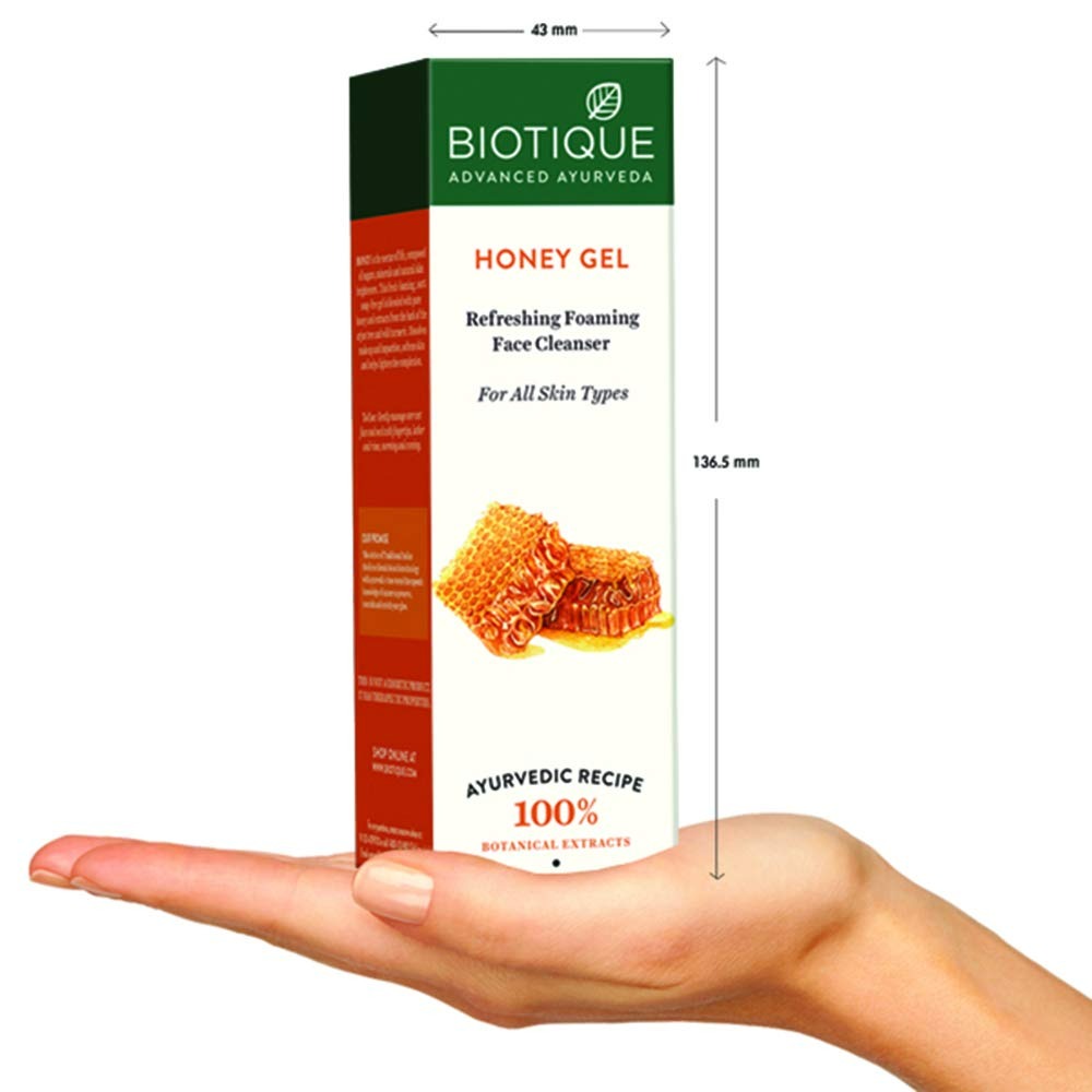 Biotique Bio Honey Gel Refreshing Foaming Face Cleanser - 4.05 Fl Oz