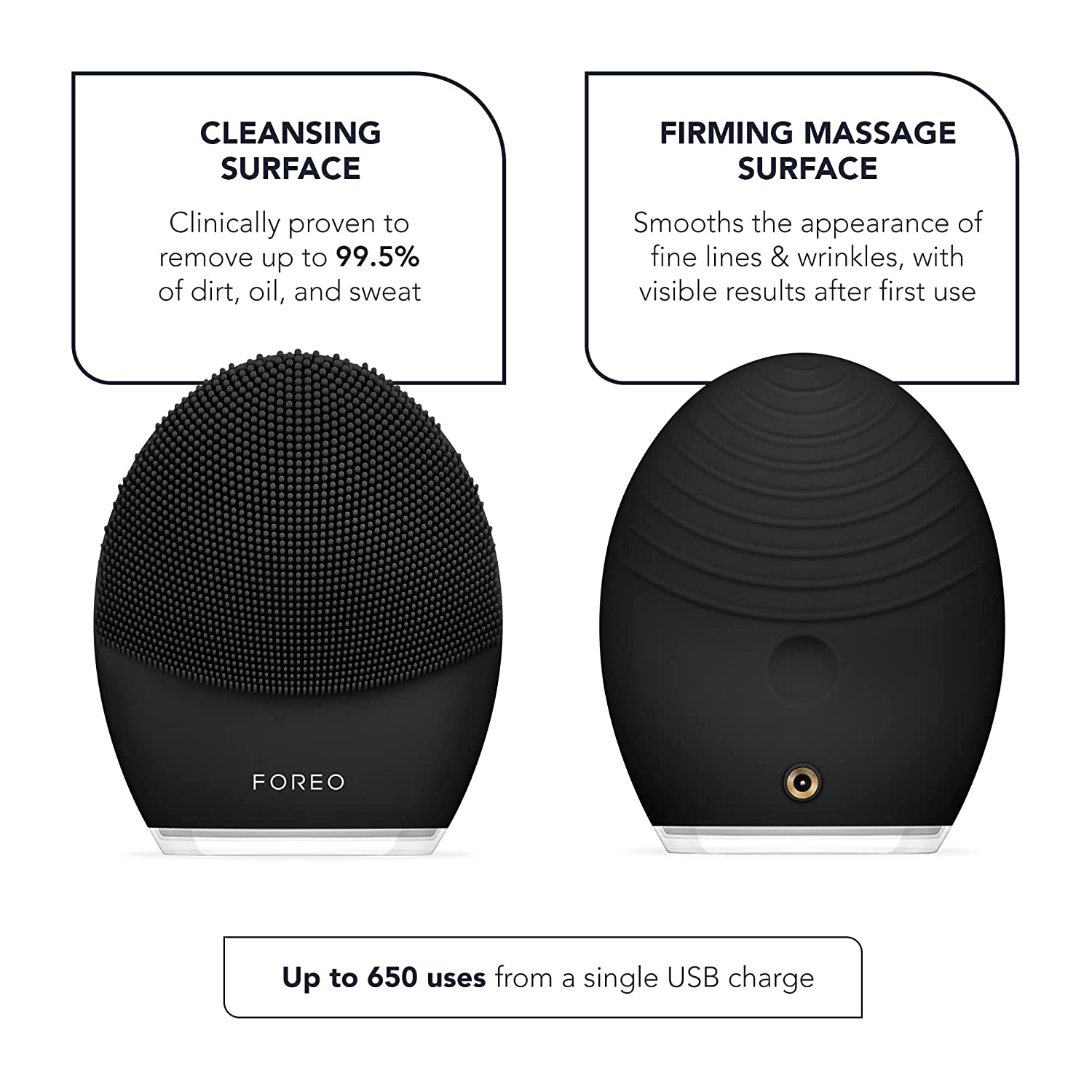 Foreo LUNA 3 Men Silicone Facial Cleansing & Firming Massage Brush