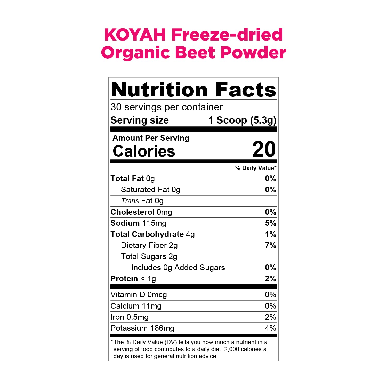 Koyah - Organic Beet Powder