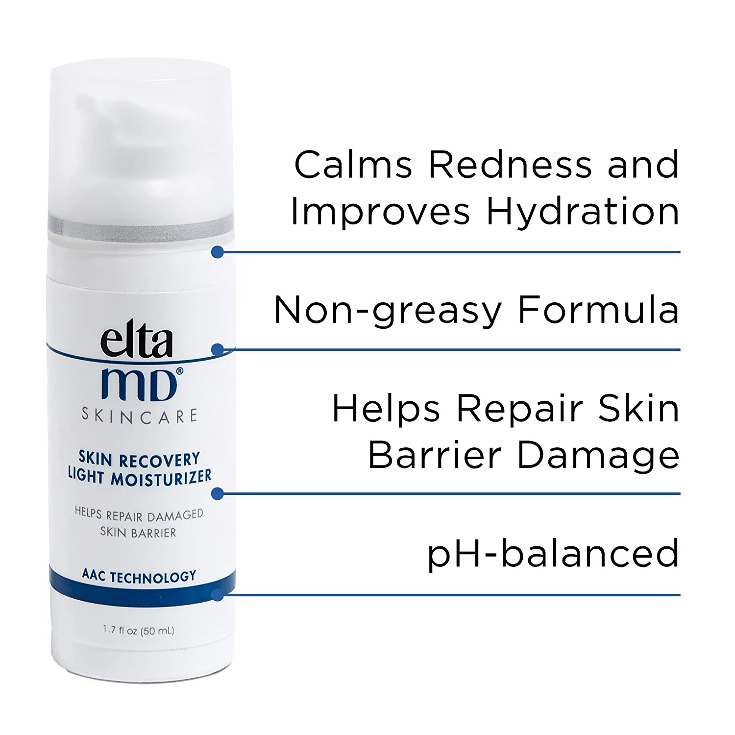 EltaMD Skin Recovery Lightweight Face Moisturizer - 1.7 Oz