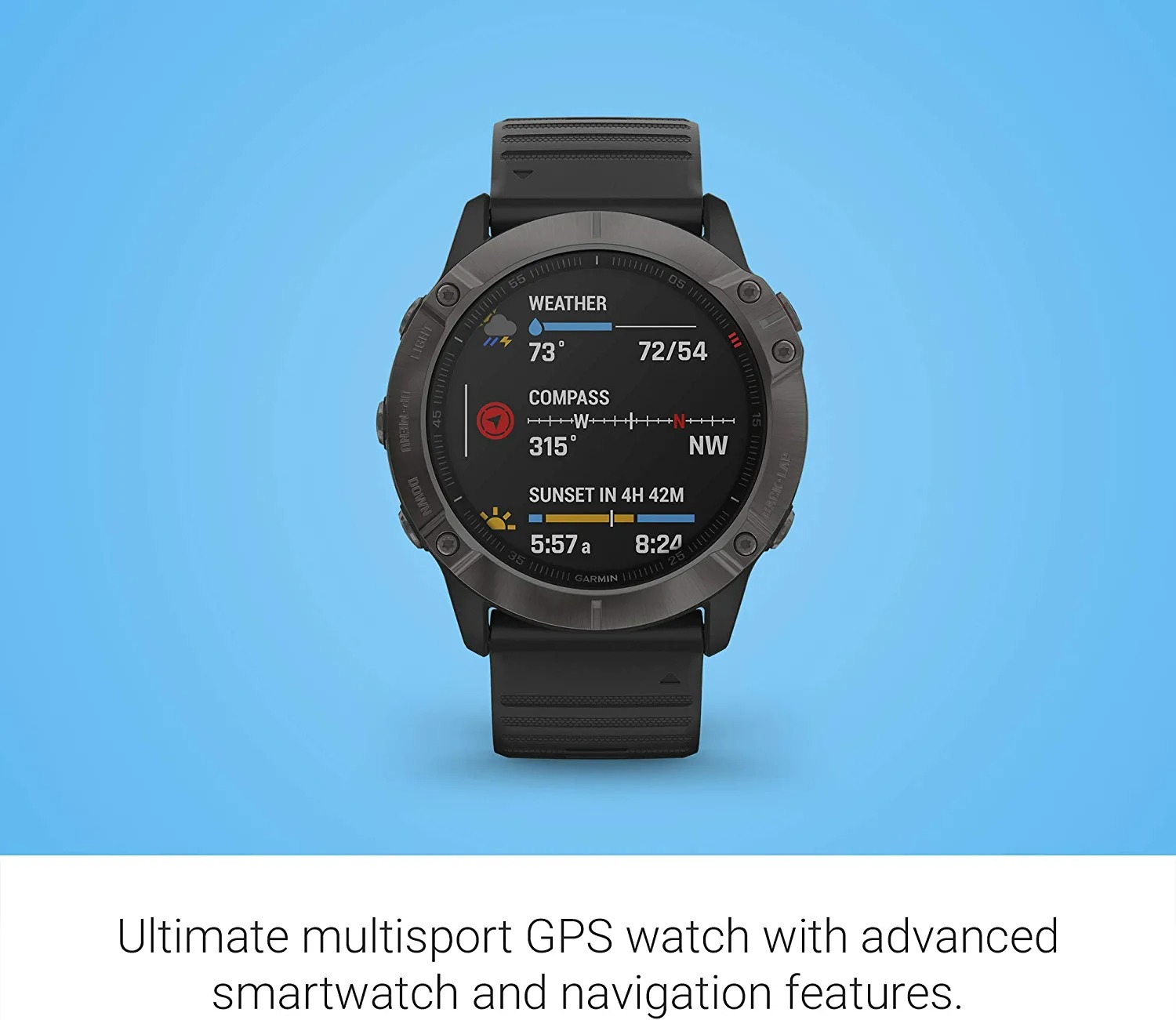 Garmin Fenix 6X Sapphire Premium Multisport GPS Watch