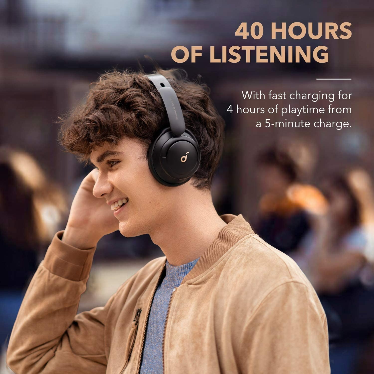 Soundcore by Anker Life Q30 Hybrid Active Noise Cancelling Headphones -  Siyah