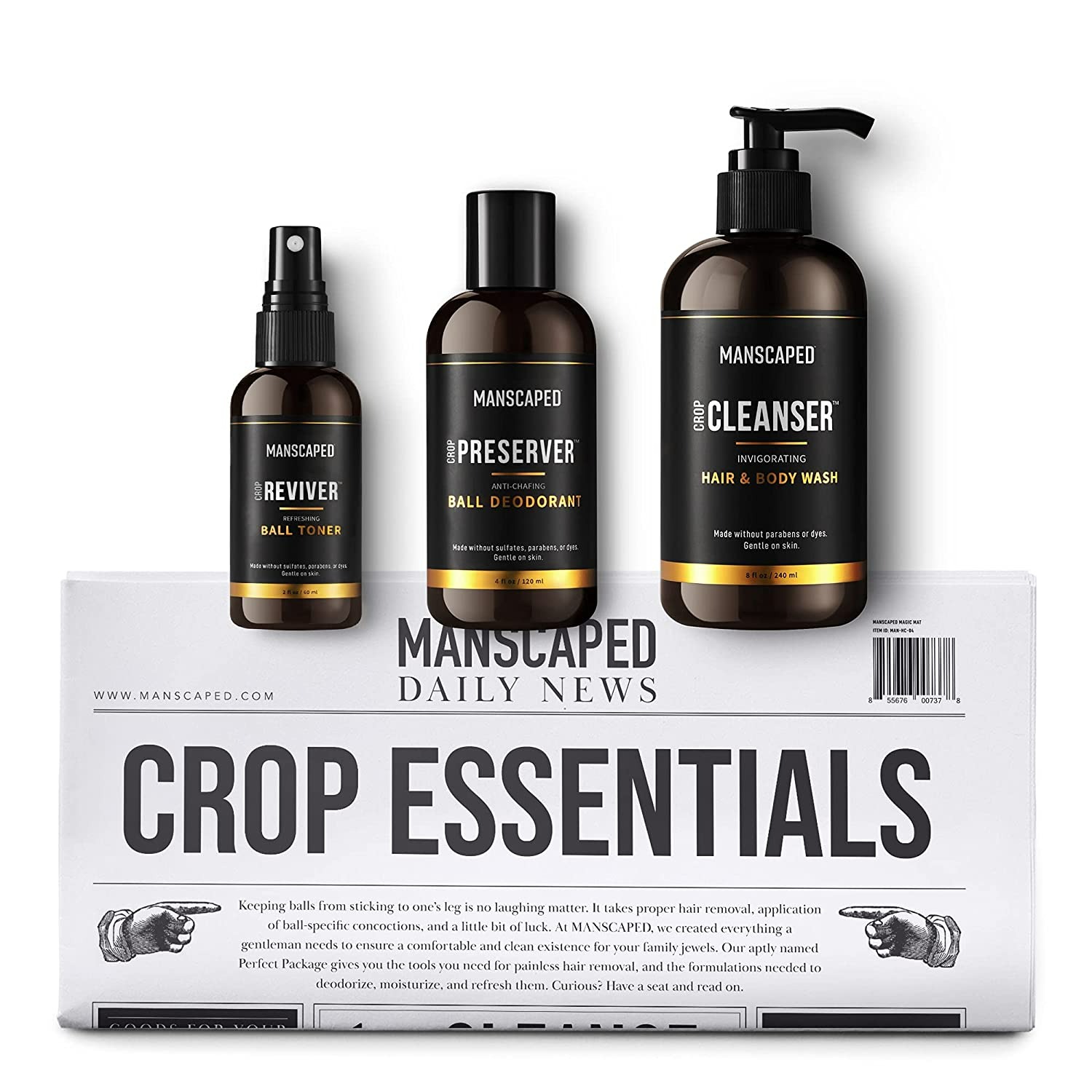 Manscaped Crop Essentials - Male Care Hygiene Bundle