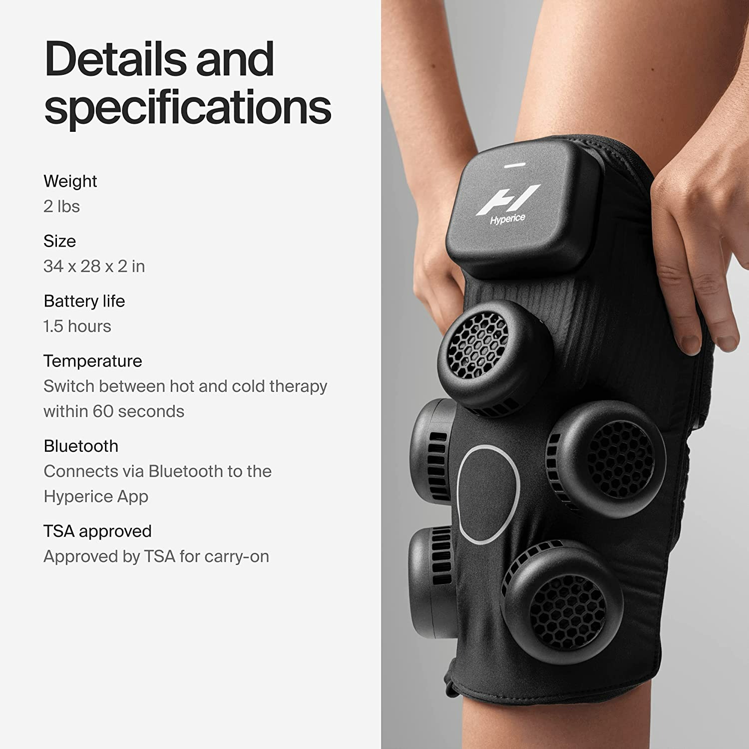 Hyperice X Knee - Portable Contrast Therapy Device