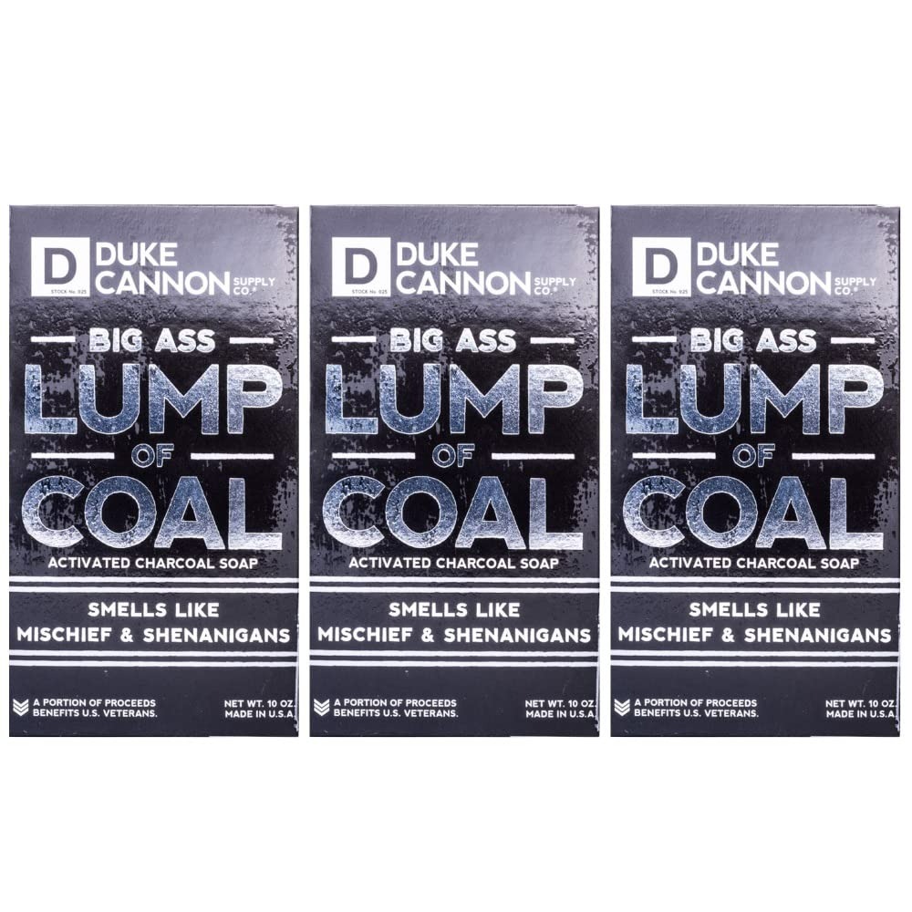 Duke Cannon Supply Co. Coal Soap Bar - 10 Oz - 3 Adet