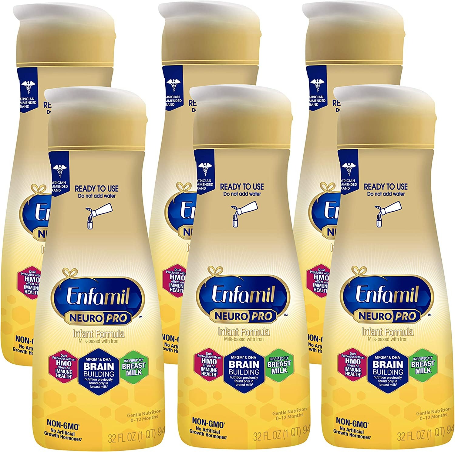 Enfamil NeuroPro Ready to Use Baby Formula - 32 Fl Oz - 6'lı Paket