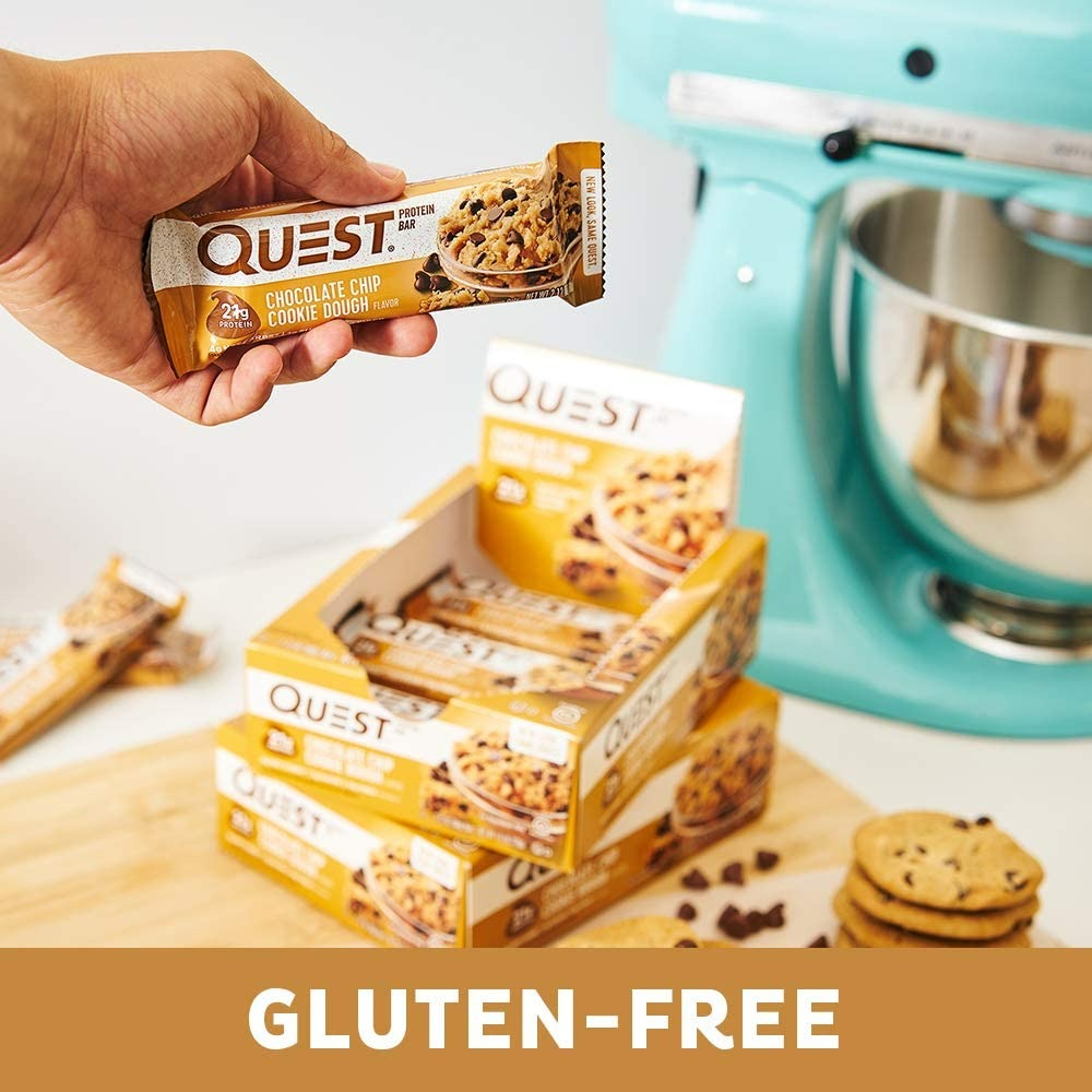 Quest Nutrition Chocolate Chip Cookie Dough Protein Bars  - 12 Adet