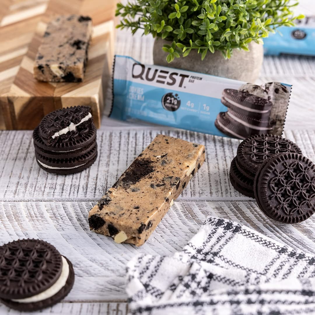 Quest Nutrition Cookies & Cream Protein Bars - 12 Adet