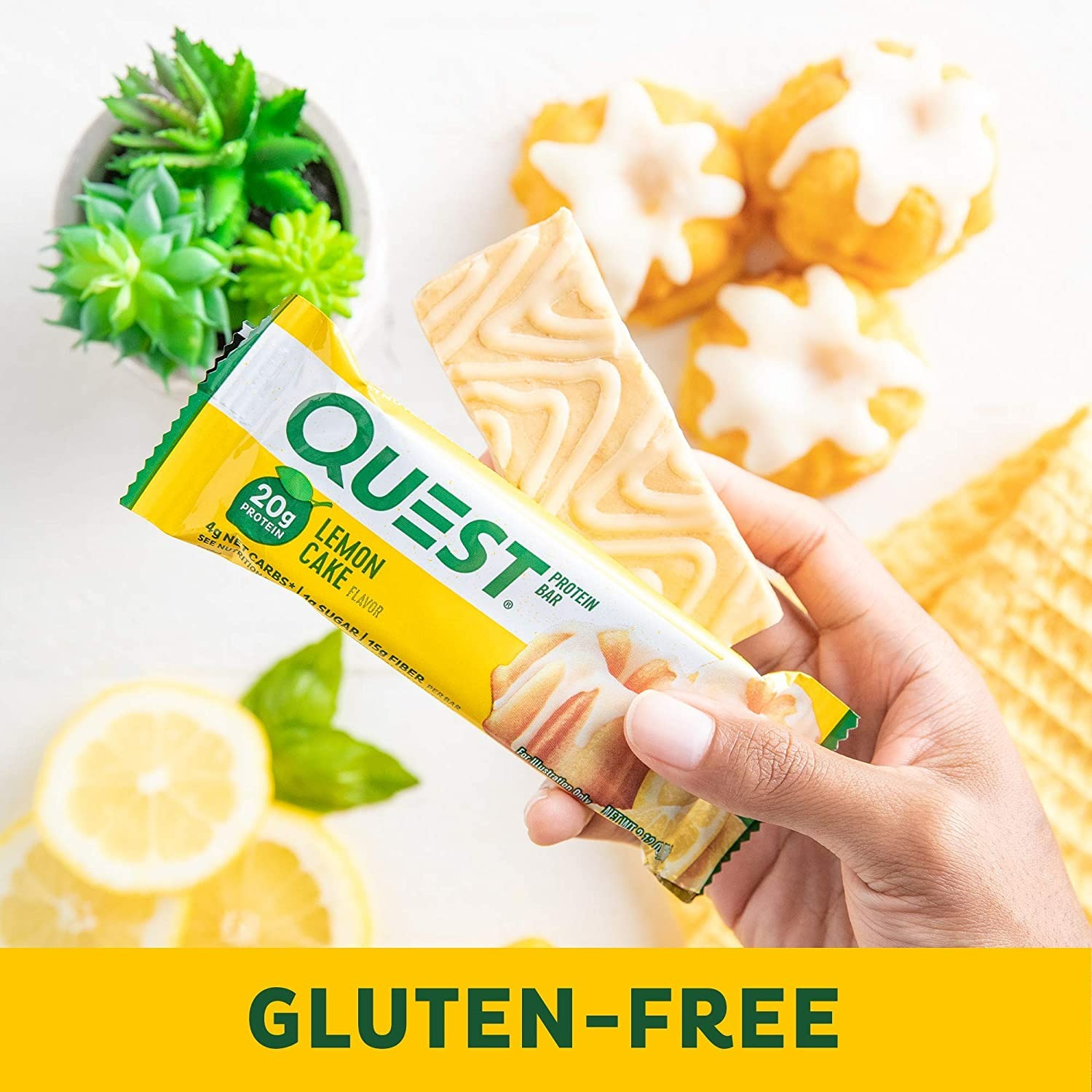 Quest Nutrition Lemon Cake Protein Bars - 12 Adet