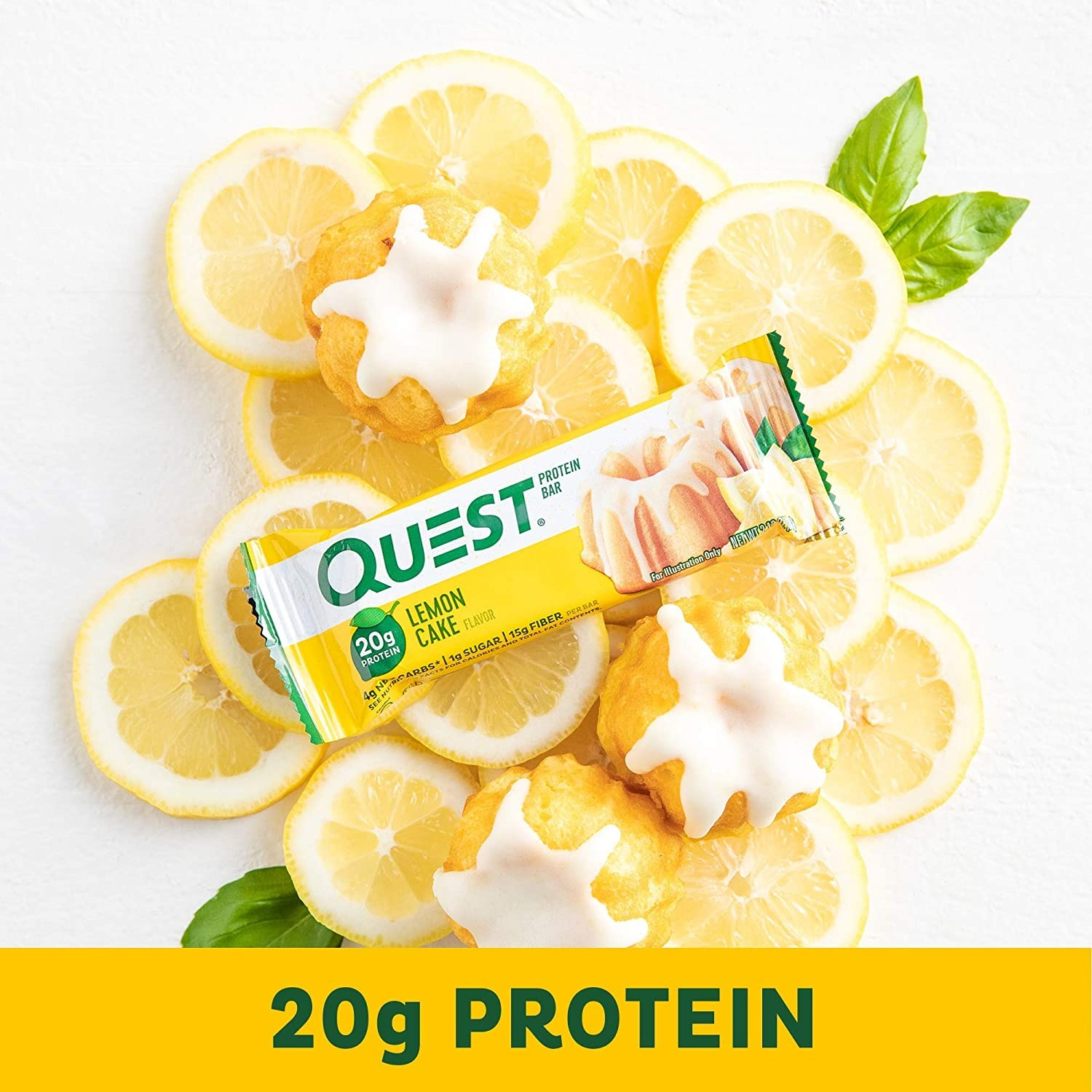 Quest Nutrition Lemon Cake Protein Bars - 12 Adet