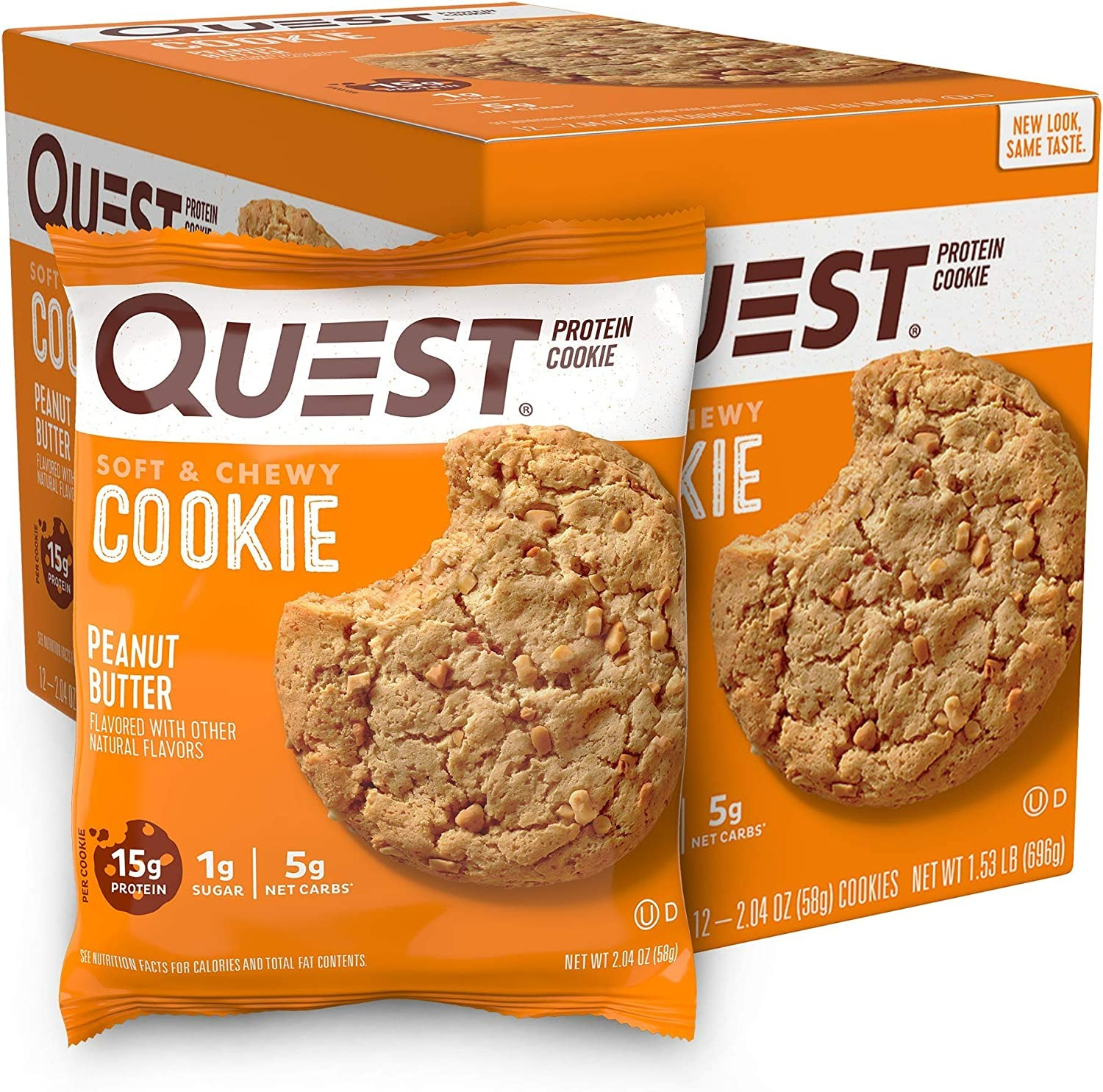 Quest Nutrition Peanut Butter Protein Cookie  - 12 Adet