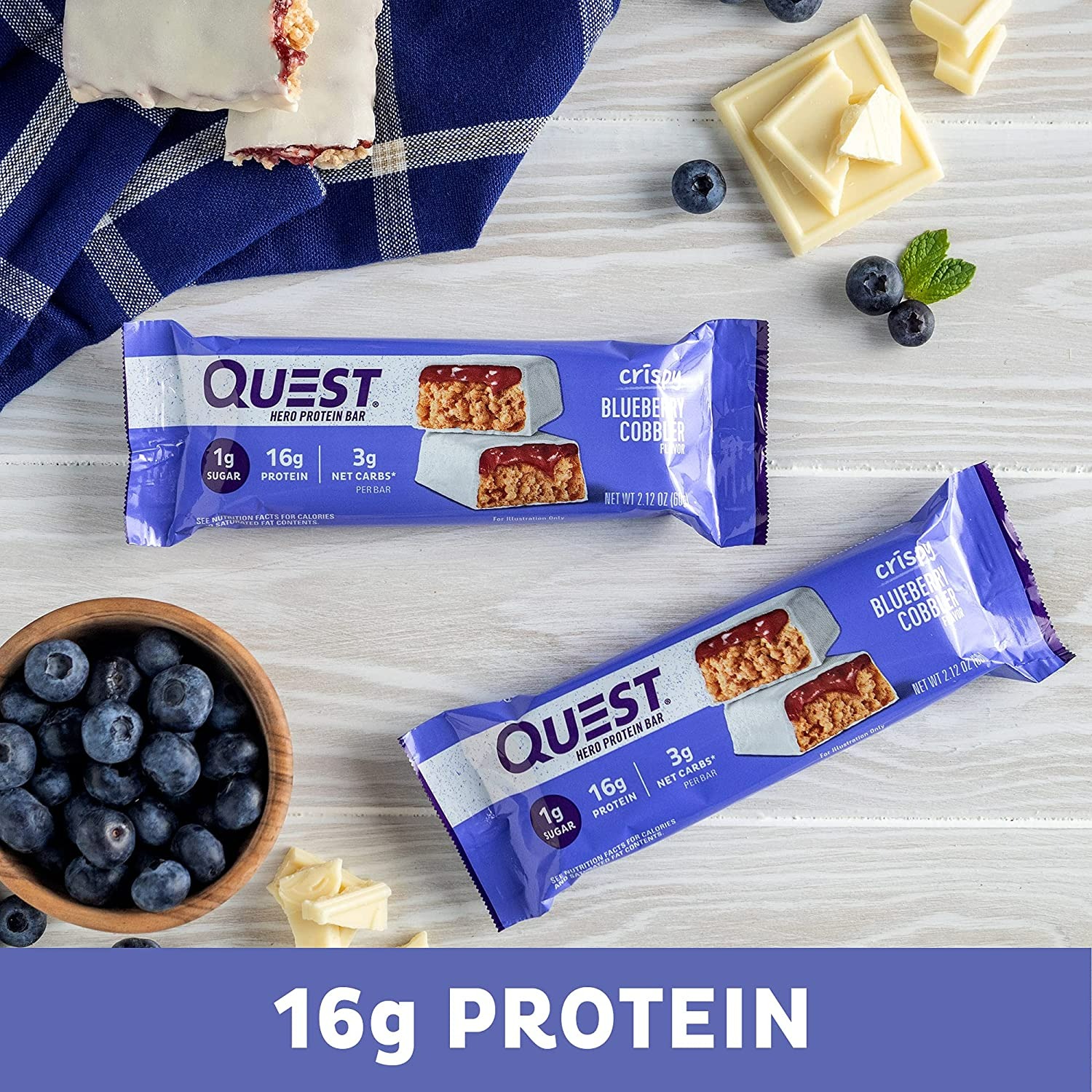 Quest Nutrition Blueberry Cobbler Hero Bar - 12 Adet