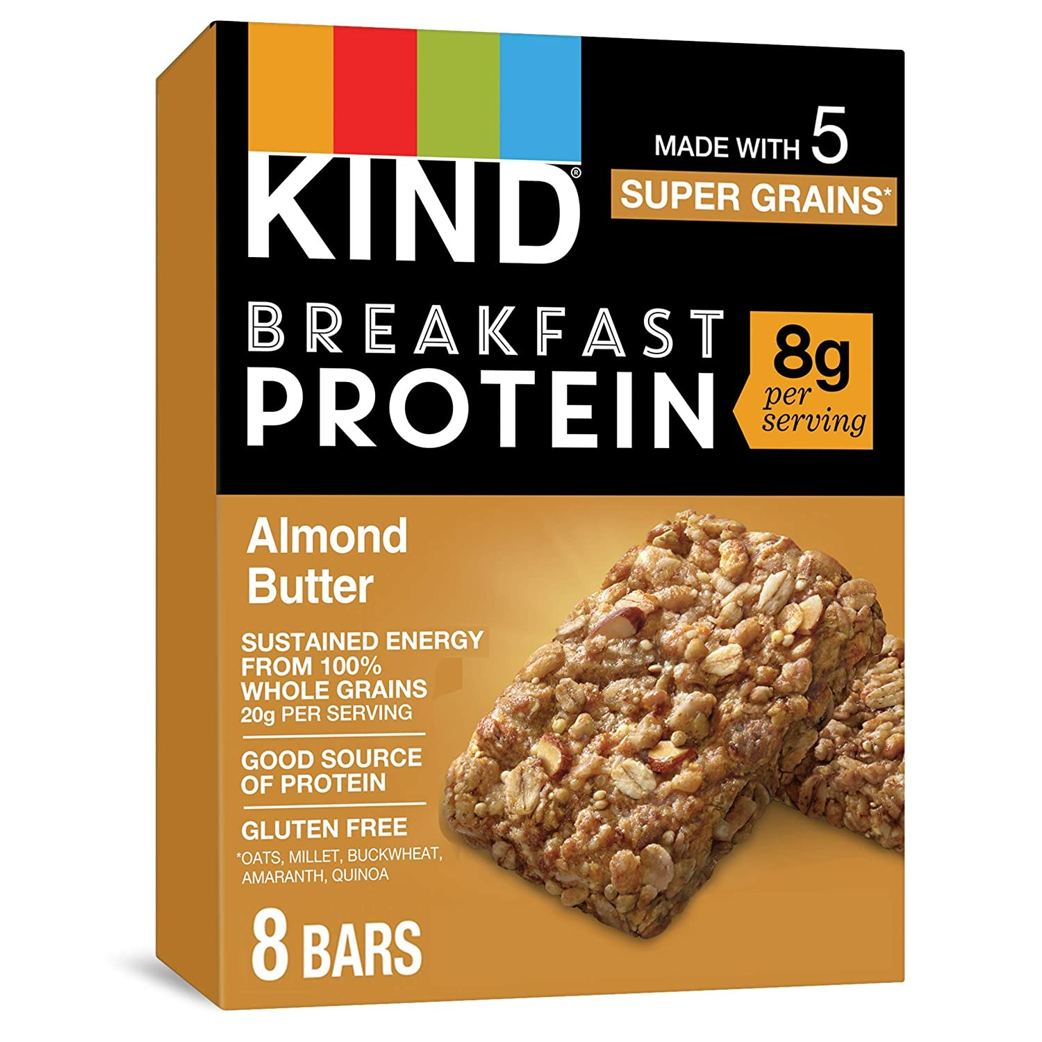 KIND Breakfast Protein Bars - Almond Butter - 8 Adet