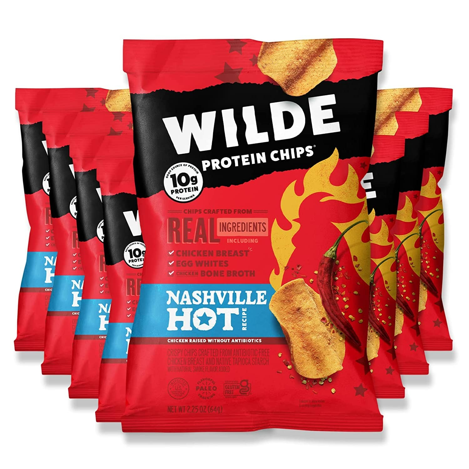 Wilde Nashville Hot Chicken Chips - 2.25 Oz - 8'li Paket