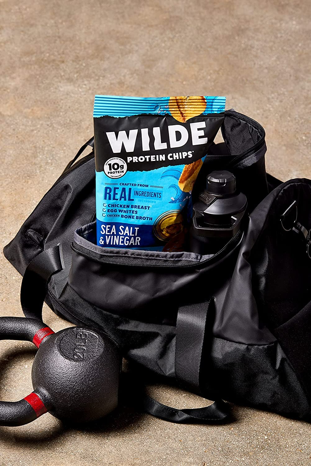 Wilde Sea Salt and Vinegar Chicken Chips - 2.25 Oz - 8'li Paket