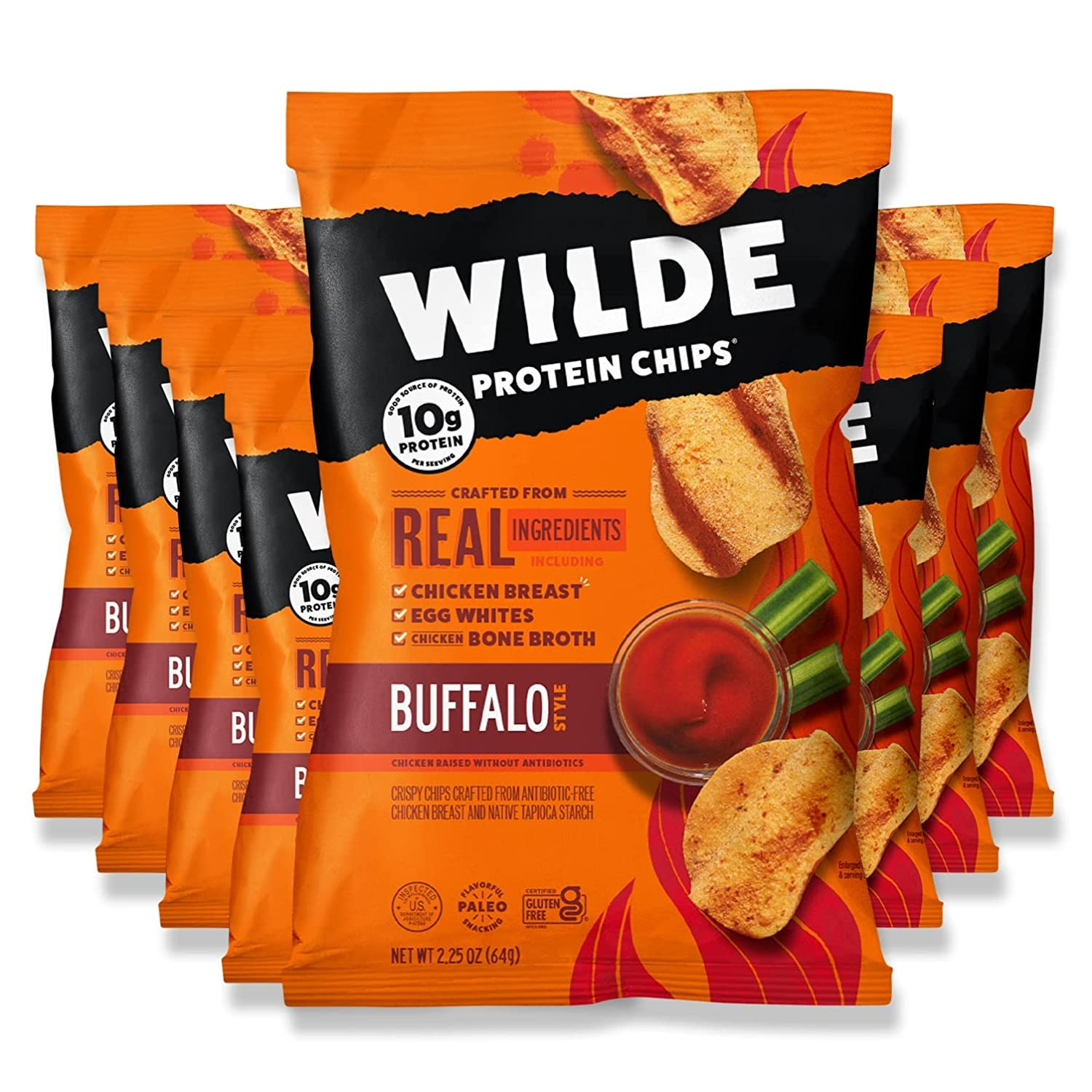 Wilde Buffalo Chicken Chips - 2.25 Oz - 8'li Paket